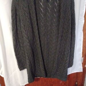 Women's Charcoal Grey Sweater Cardigan